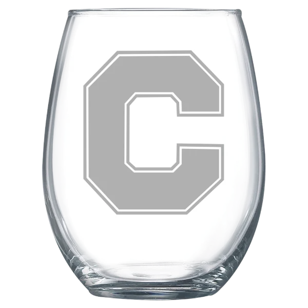 Catawba College Polar Camel 15 oz. Stemless Wine Glass