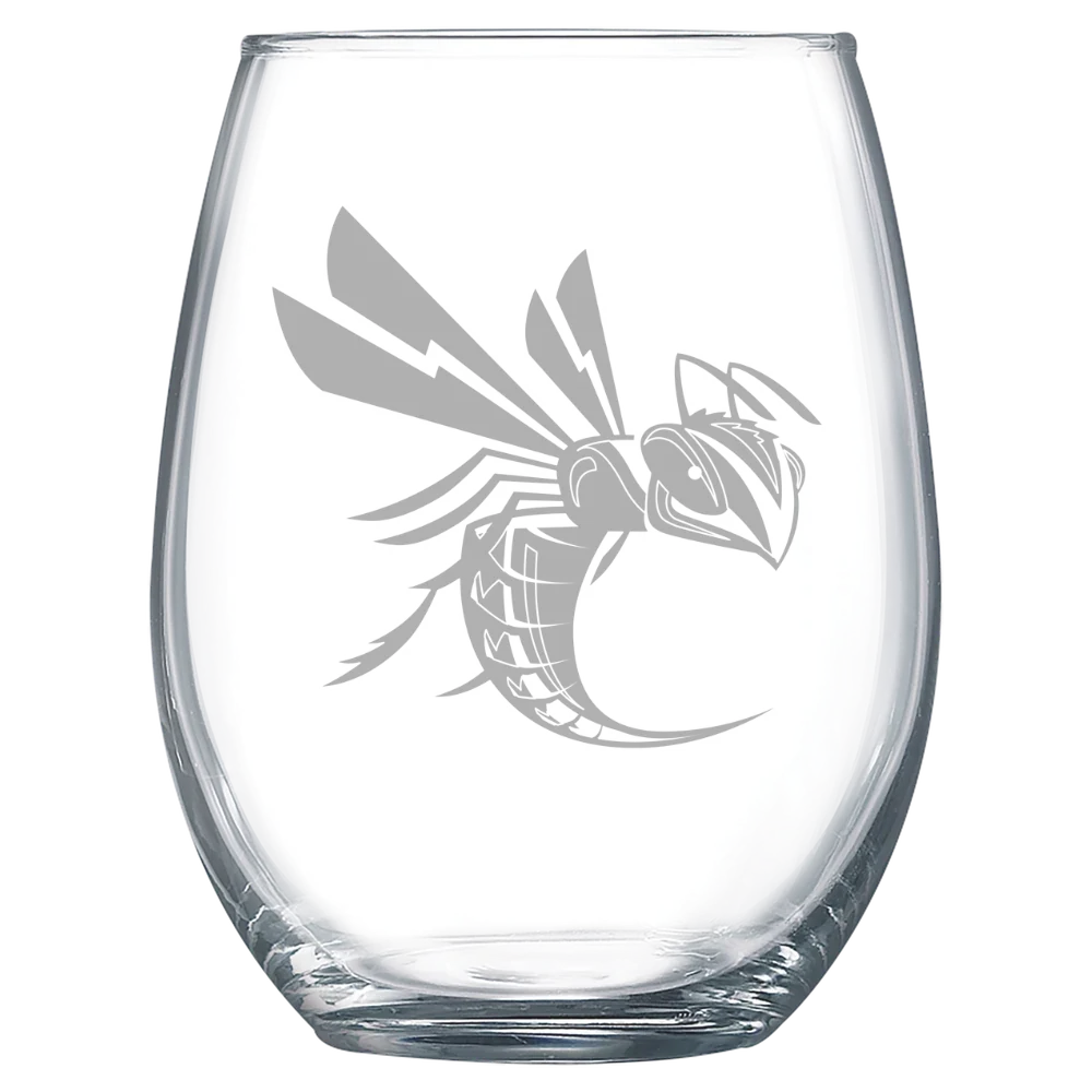 Cedarville University Polar Camel 15 oz. Stemless Wine Glass