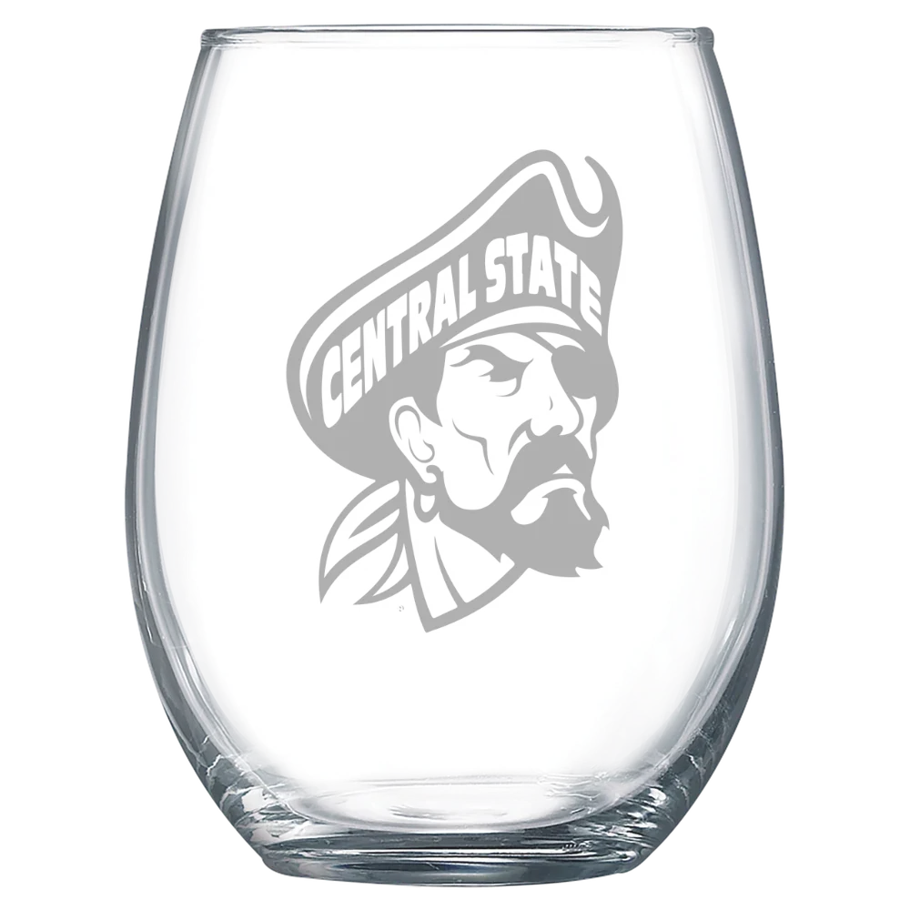 Central State University Polar Camel 15 oz. Stemless Wine Glass