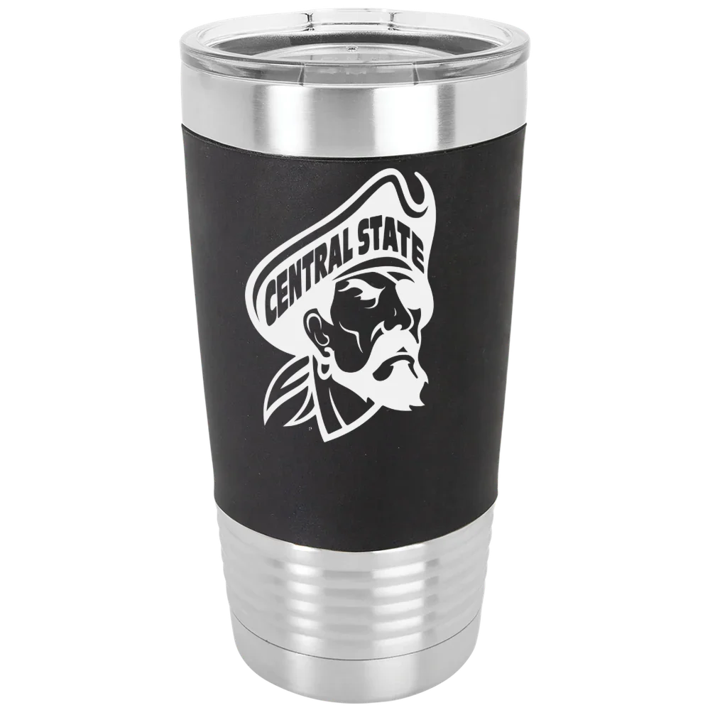 Central State University Polar Camel 20 oz. Silicone Grip Tumbler with Standard Lid
