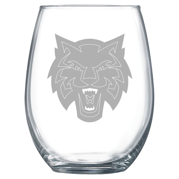 Central Washington University Polar Camel 15 oz. Stemless Wine Glass