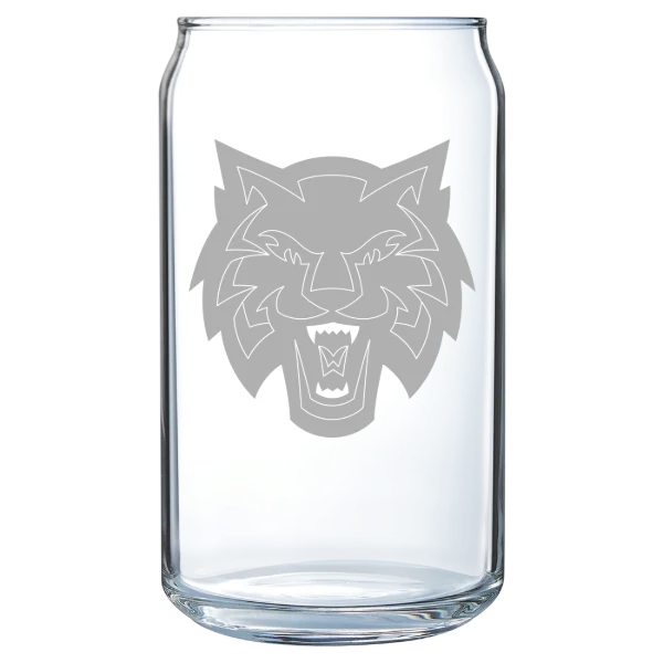 Central Washington University Polar Camel 16 oz. Can Glass