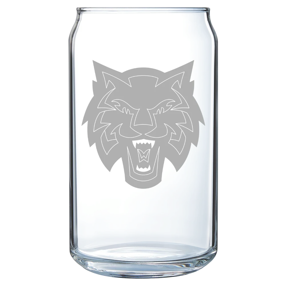 Central Washington University Polar Camel 16 oz. Can Glass