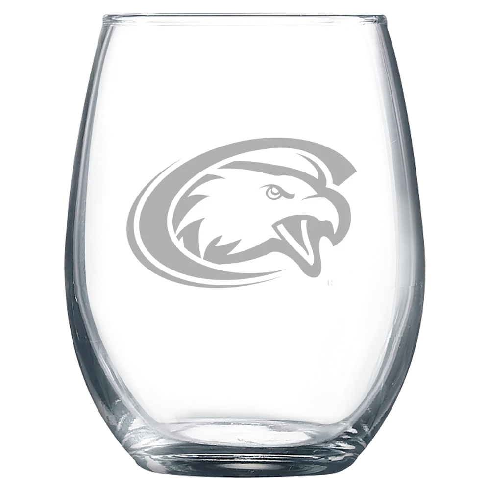 Chadron State College Polar Camel 9 oz. Stemless Wine Glass