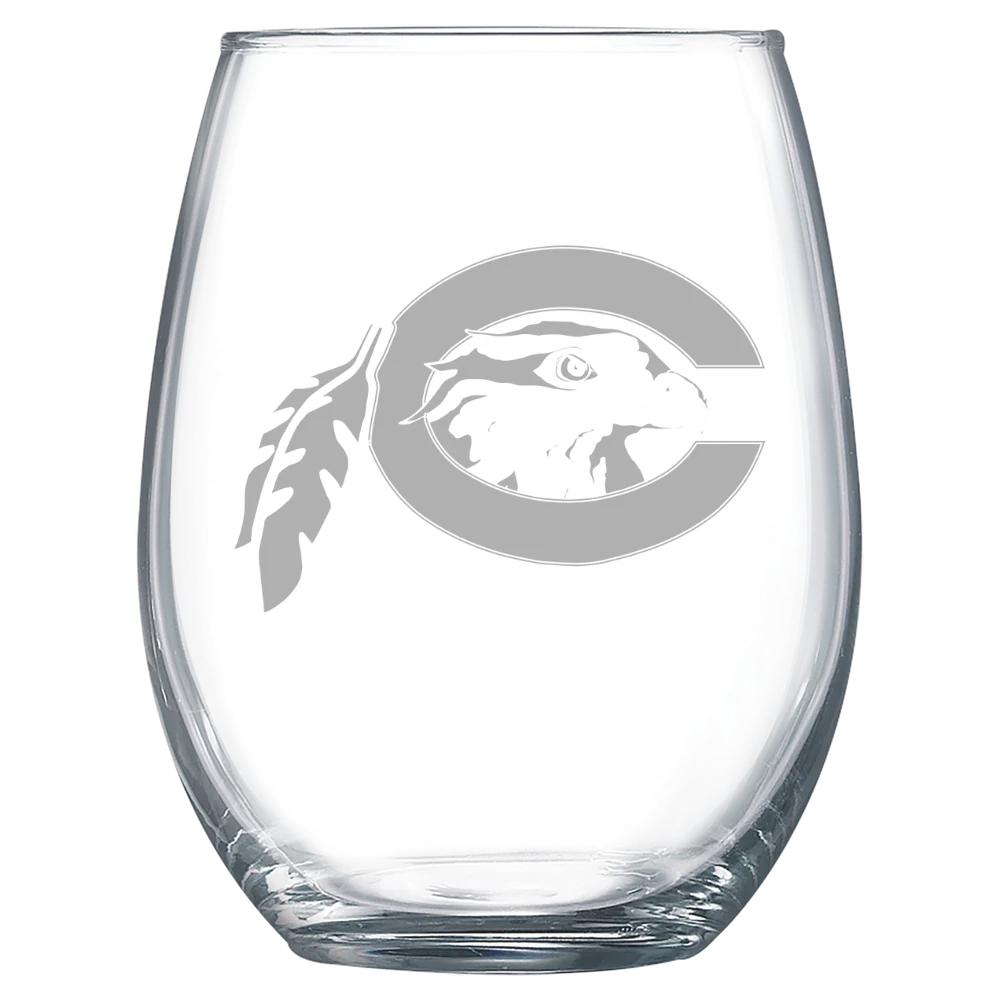 Chowan University Polar Camel 15 oz. Stemless Wine Glass