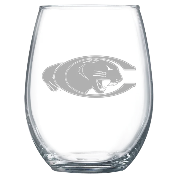 Claflin University Polar Camel 15 oz. Stemless Wine Glass