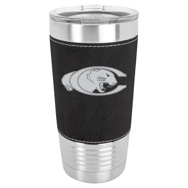 Claflin University Polar Camel 20 oz. Leatherette Grip Tumbler with Standard Lid