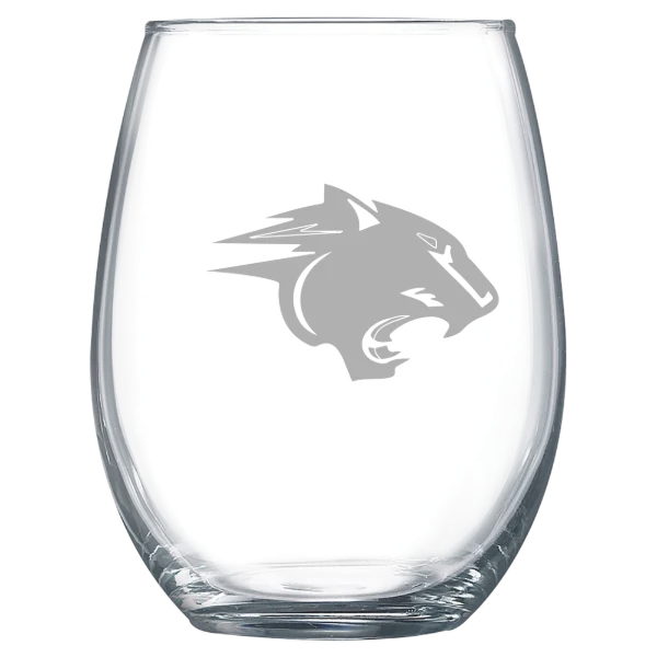 Clark Atlanta University Polar Camel 15 oz. Stemless Wine Glass