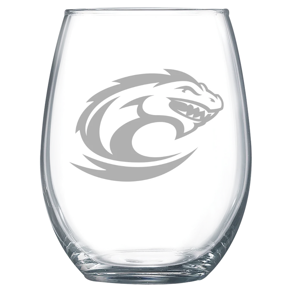 Clayton State University Polar Camel 15 oz. Stemless Wine Glass