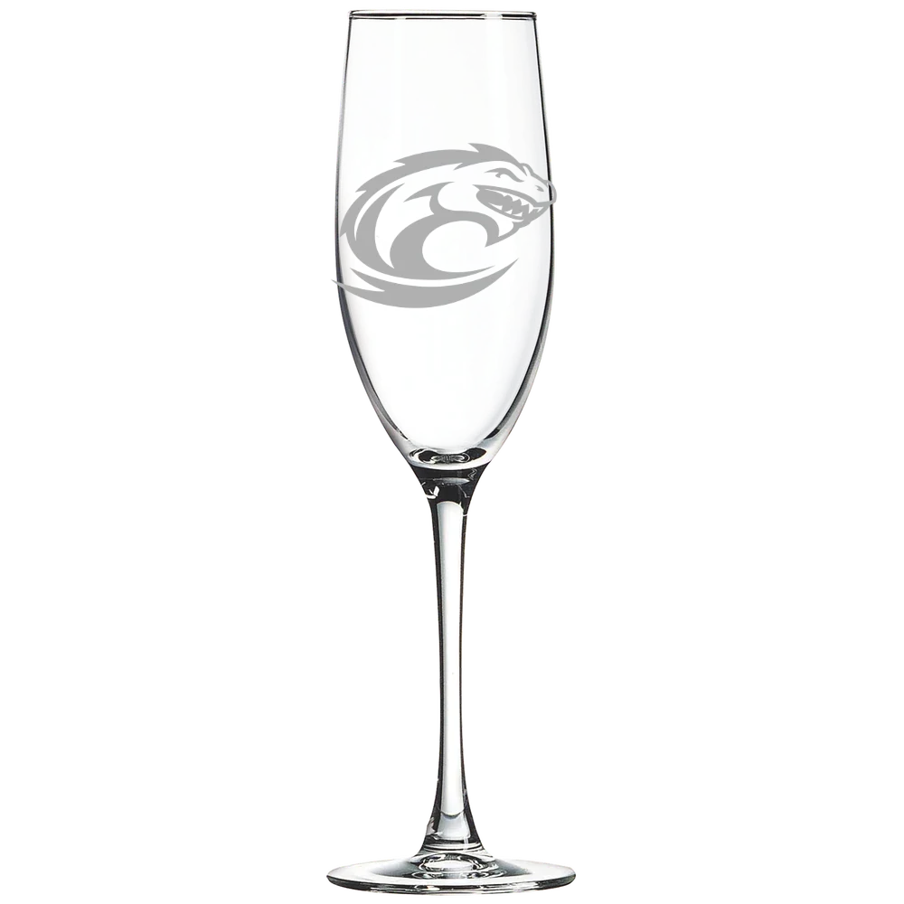 Clayton State University Polar Camel 8 oz. Champagne Flute