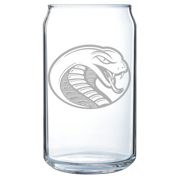 Coker University Polar Camel 16 oz. Can Glass