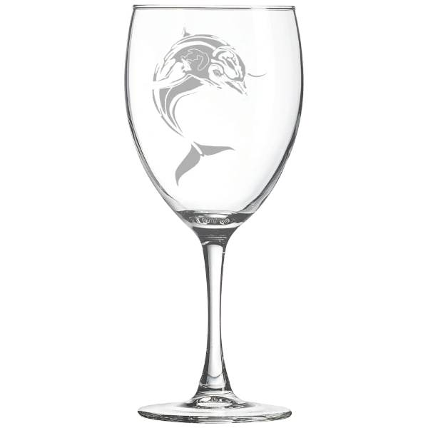 College of Staten Island Polar Camel 10 1/2 oz. Wine Glass