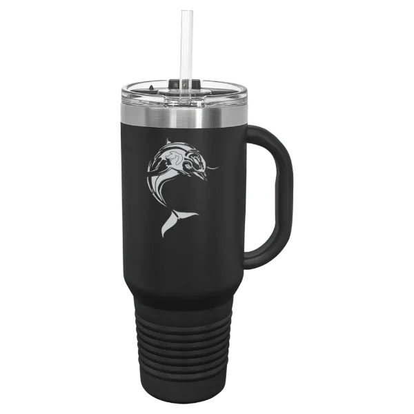 College of Staten Island Polar Camel 40 oz. Travel Mug with Snap Lid & Straw