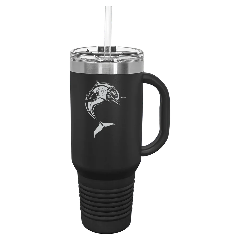 College of Staten Island Polar Camel 40 oz. Travel Mug with Snap Lid & Straw