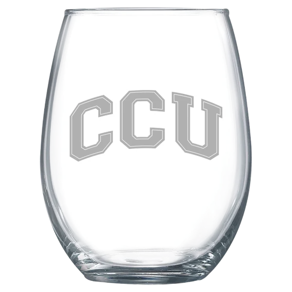 Colorado Christian University Polar Camel 15 oz. Stemless Wine Glass
