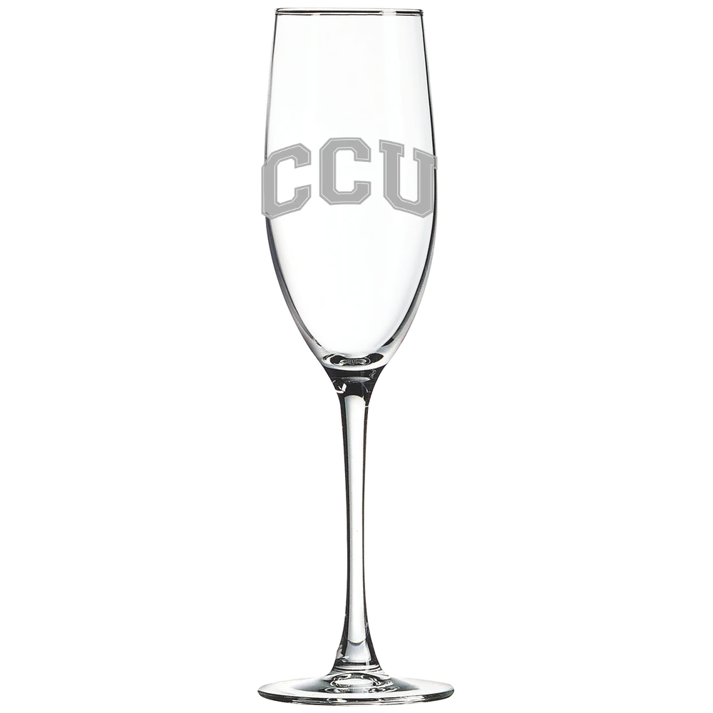 Colorado Christian University Polar Camel 8 oz. Champagne Flute