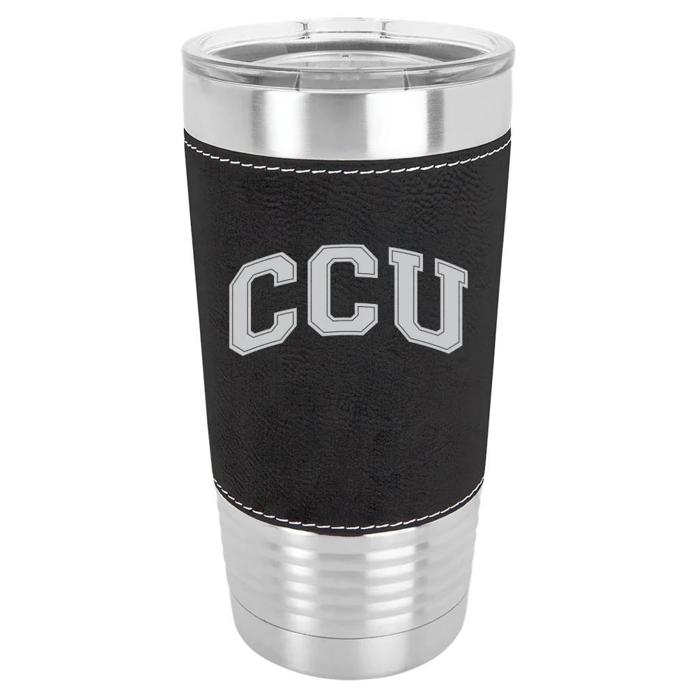 Colorado Christian University Polar Camel 20 oz. Leatherette Grip Tumbler with Standard Lid