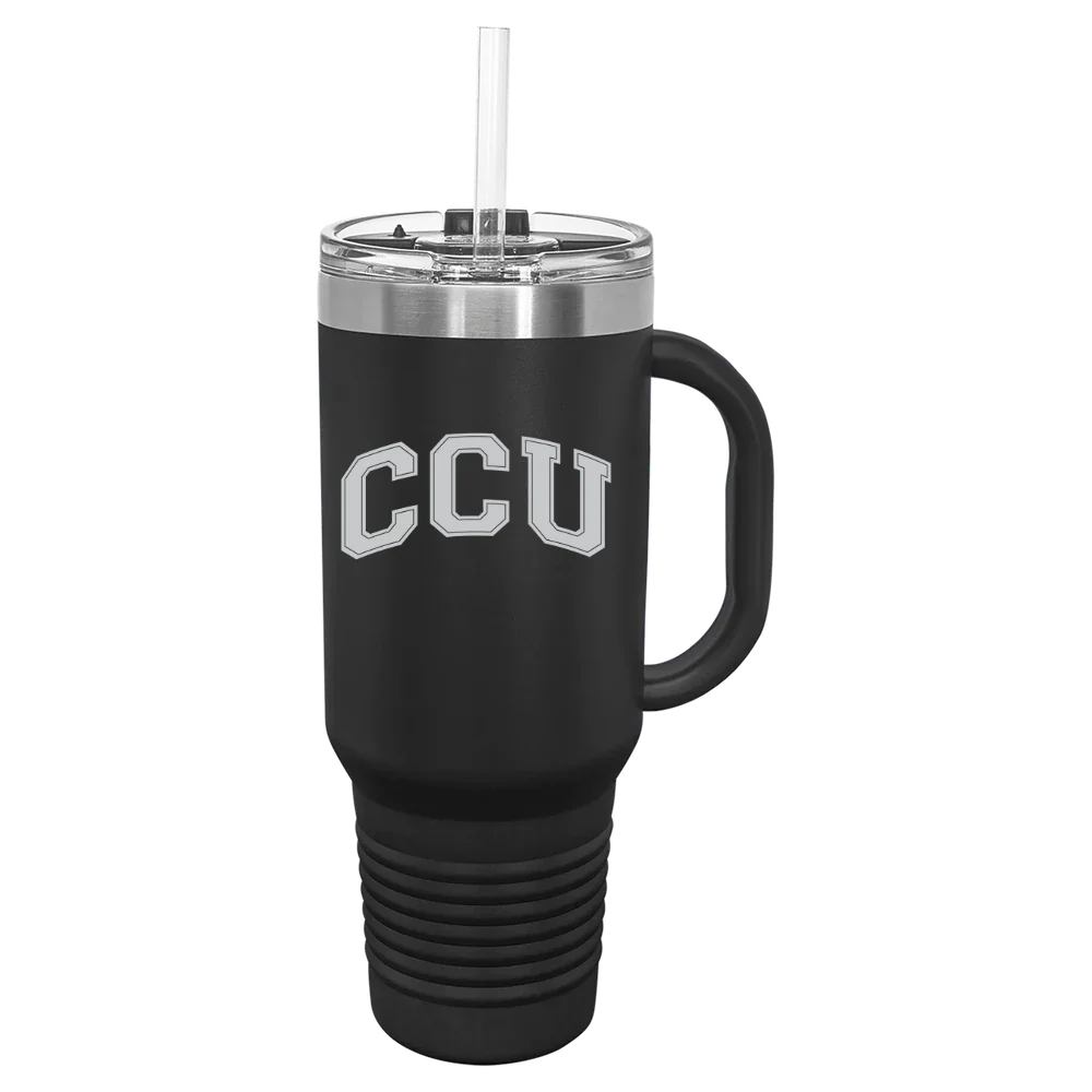 Colorado Christian University Polar Camel 40 oz. Travel Mug with Snap Lid & Straw