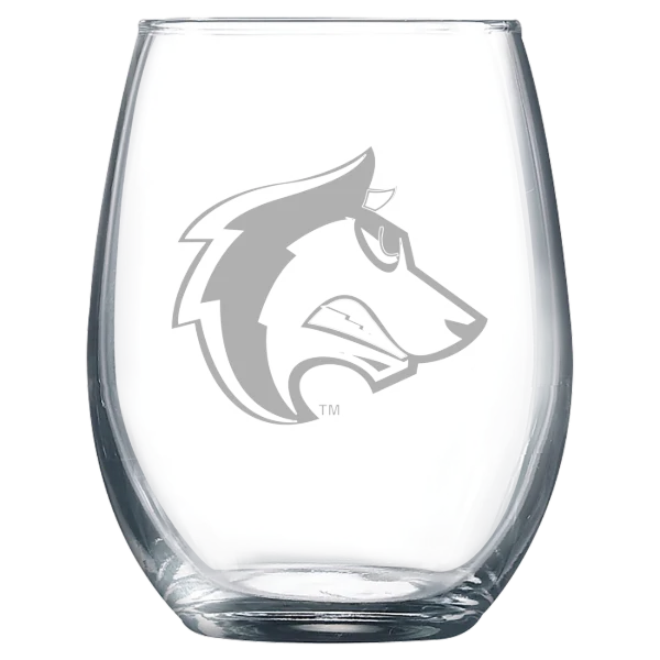 Colorado State University Pueblo Polar Camel 9 oz. Stemless Wine Glass