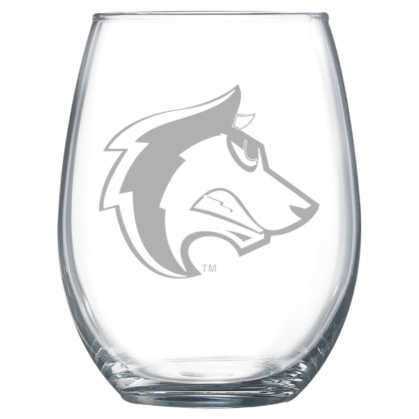 Colorado State University Pueblo Polar Camel 15 oz. Stemless Wine Glass