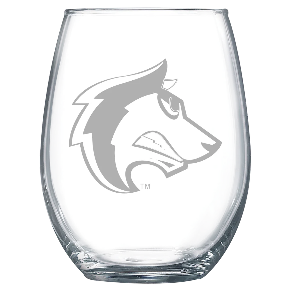 Colorado State University Pueblo Polar Camel 15 oz. Stemless Wine Glass