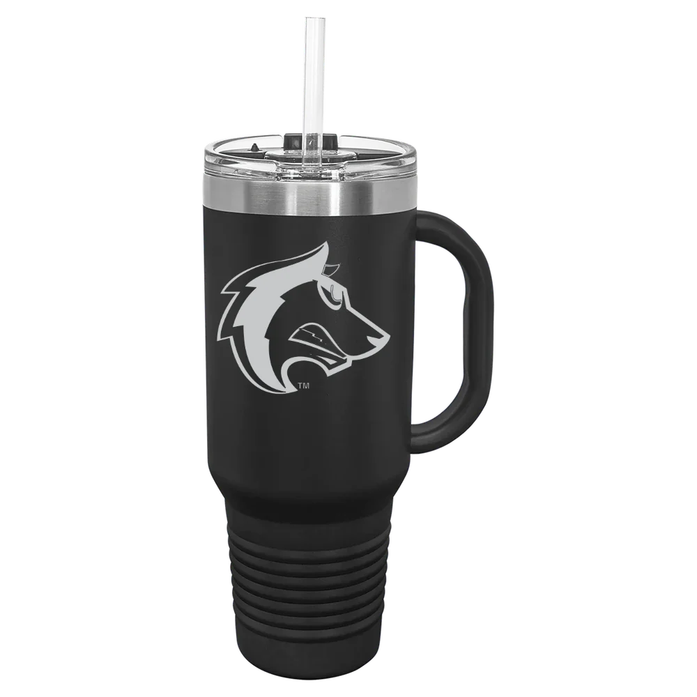 Colorado State University Pueblo Polar Camel 40 oz. Travel Mug with Snap Lid & Straw