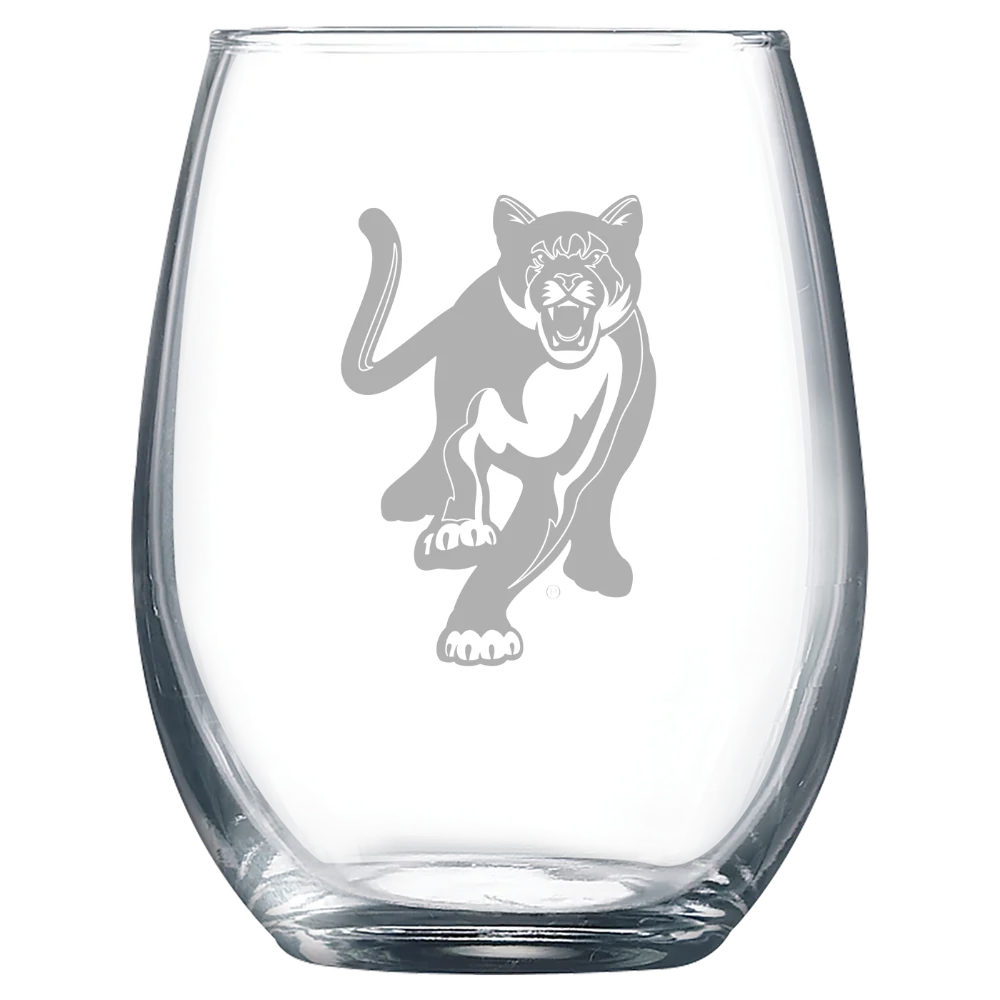 Columbus State University Polar Camel 9 oz. Stemless Wine Glass