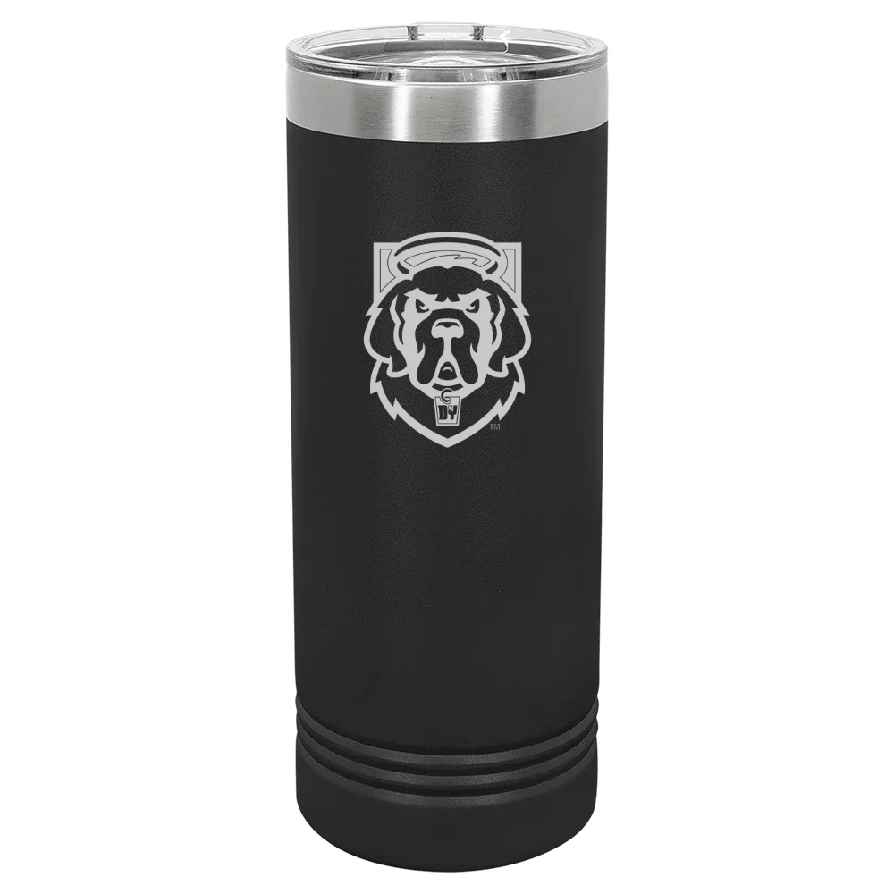 D'Youville University Polar Camel 22 oz. Skinny Tumbler with Slider Lid