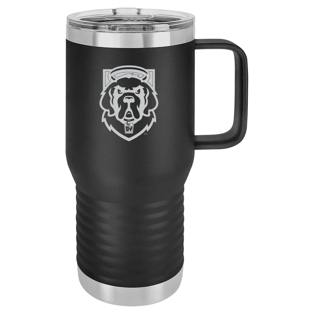 D'Youville University Polar Camel 20 oz. Travel Mug with Slider Lid