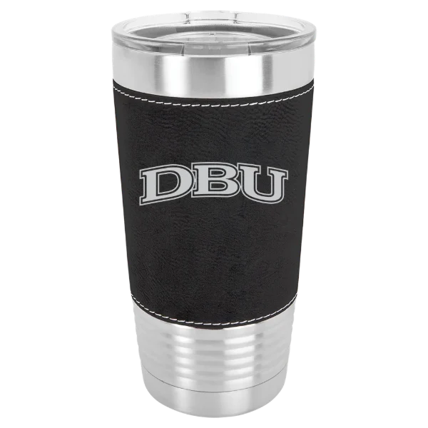 Dallas Baptist University Polar Camel 20 oz. Leatherette Grip Tumbler with Standard Lid