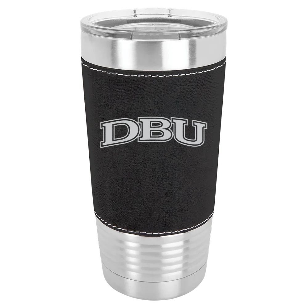 Dallas Baptist University Polar Camel 20 oz. Leatherette Grip Tumbler with Standard Lid