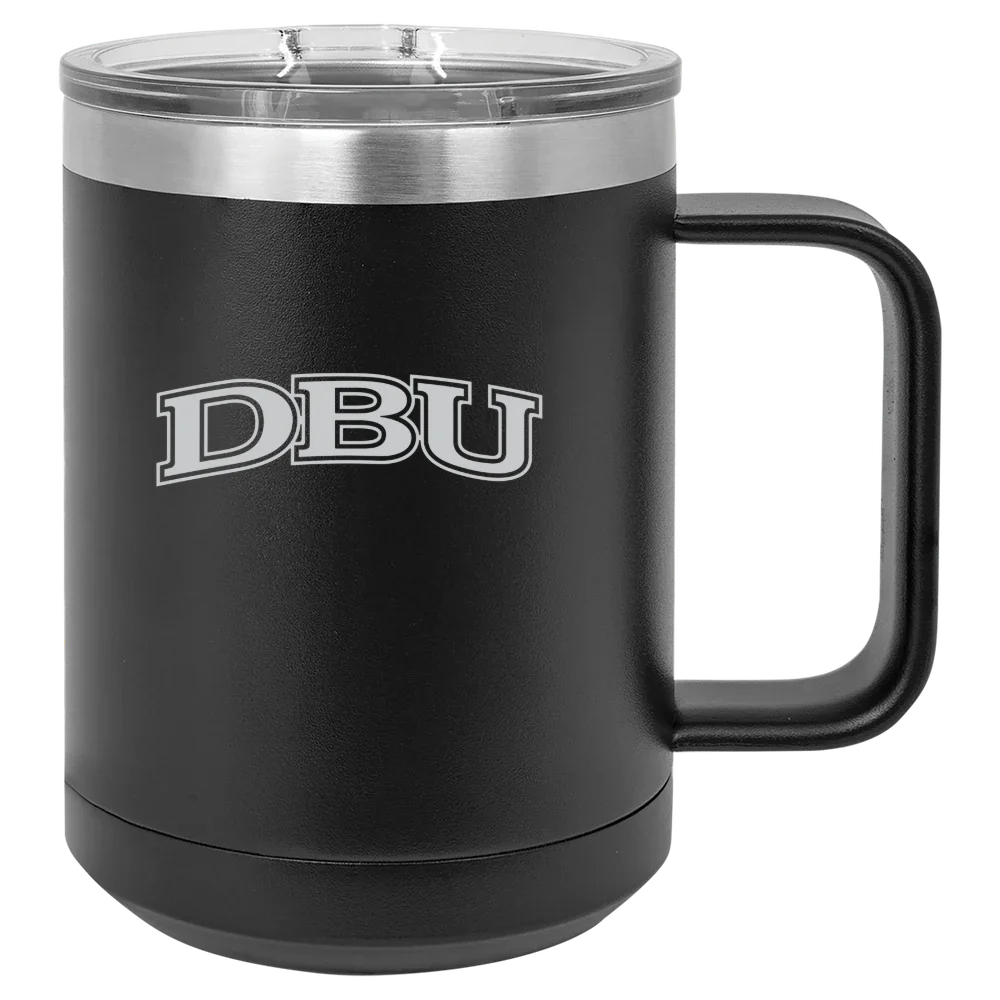 Dallas Baptist University Polar Camel 15 oz. Mug with Slider Lid