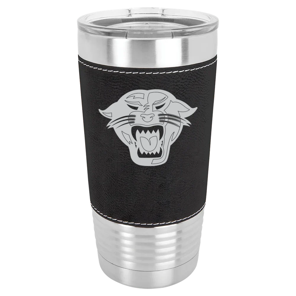Davenport University Polar Camel 20 oz. Leatherette Grip Tumbler with Standard Lid