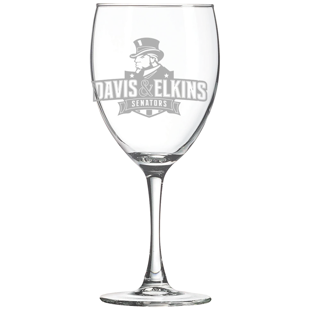 Davis & Elkins College Polar Camel 10 1/2 oz. Wine Glass