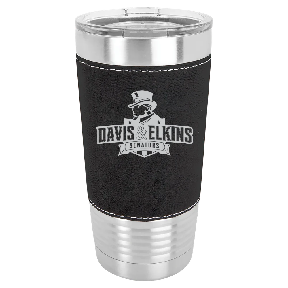 Davis & Elkins College Polar Camel 20 oz. Leatherette Grip Tumbler with Standard Lid