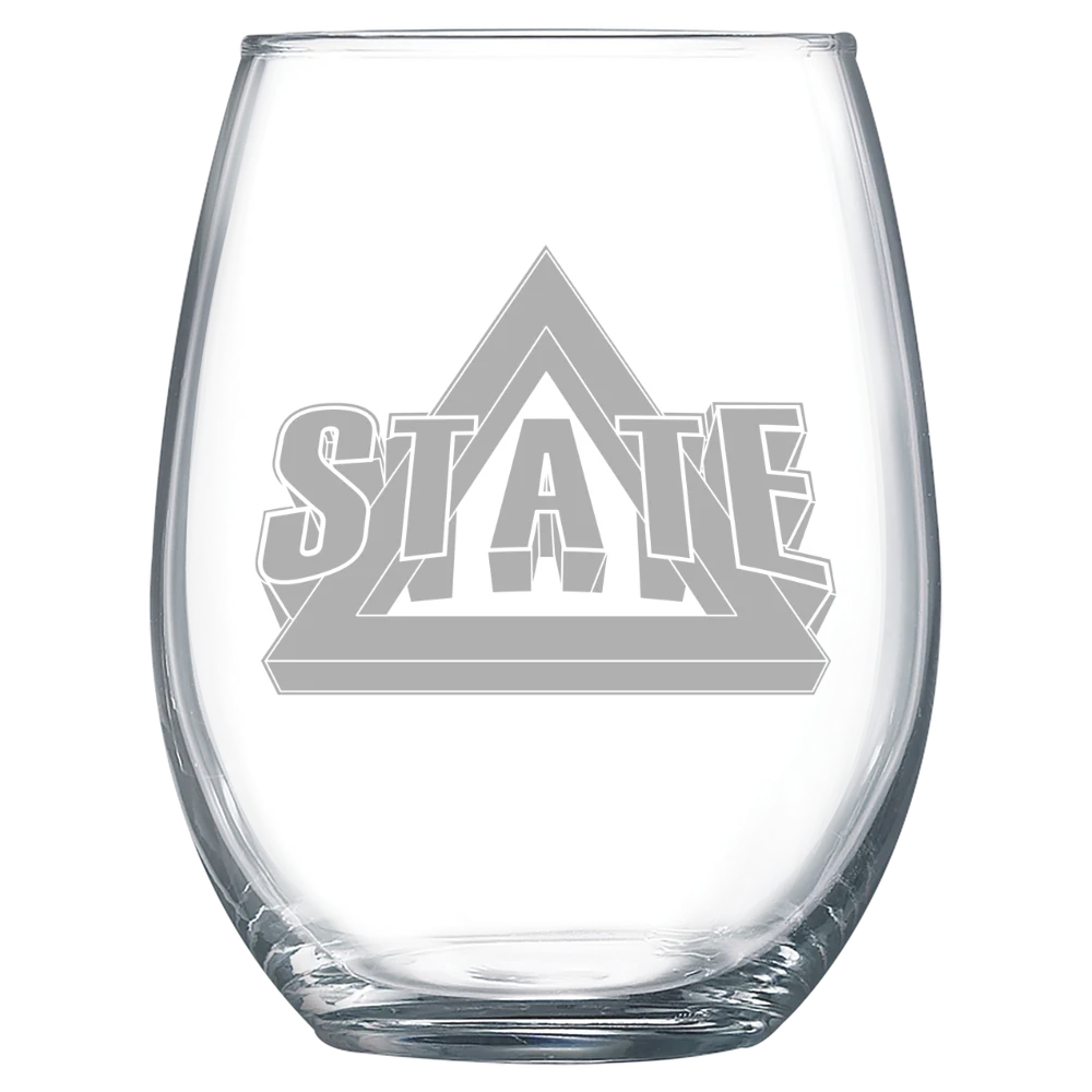 Delta State University Polar Camel 15 oz. Stemless Wine Glass
