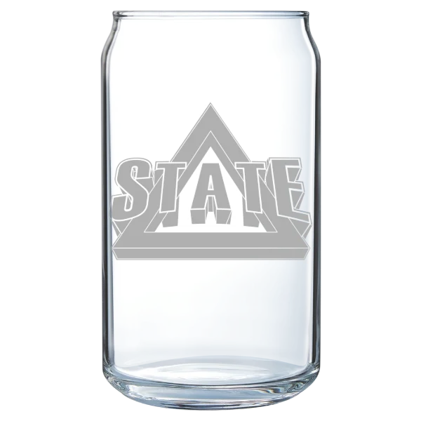 Delta State University Polar Camel 16 oz. Can Glass