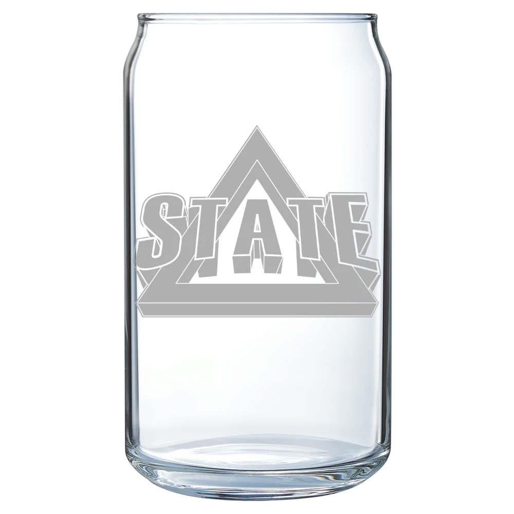 Delta State University Polar Camel 16 oz. Can Glass