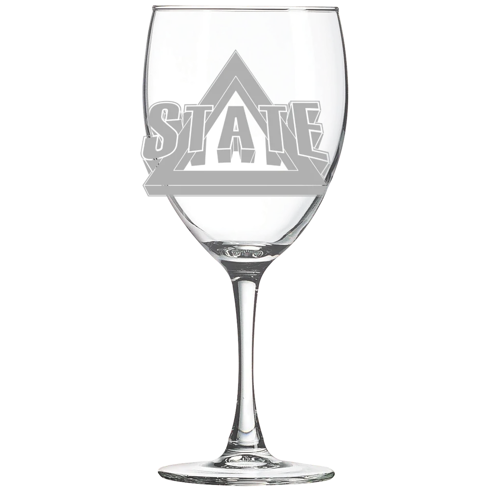 Delta State University Polar Camel 10 1/2 oz. Wine Glass