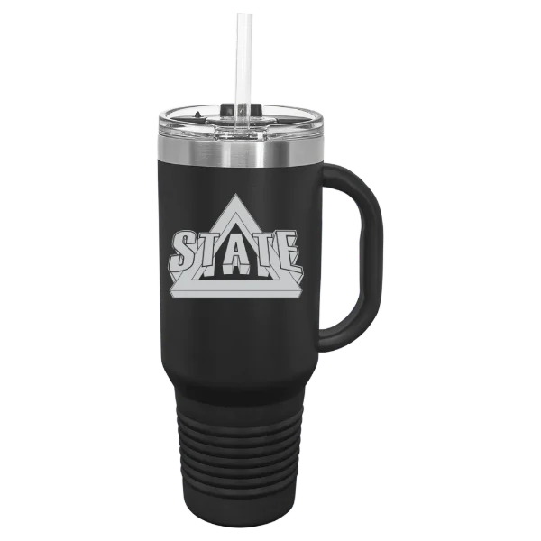 Delta State University Polar Camel 40 oz. Travel Mug with Snap Lid & Straw