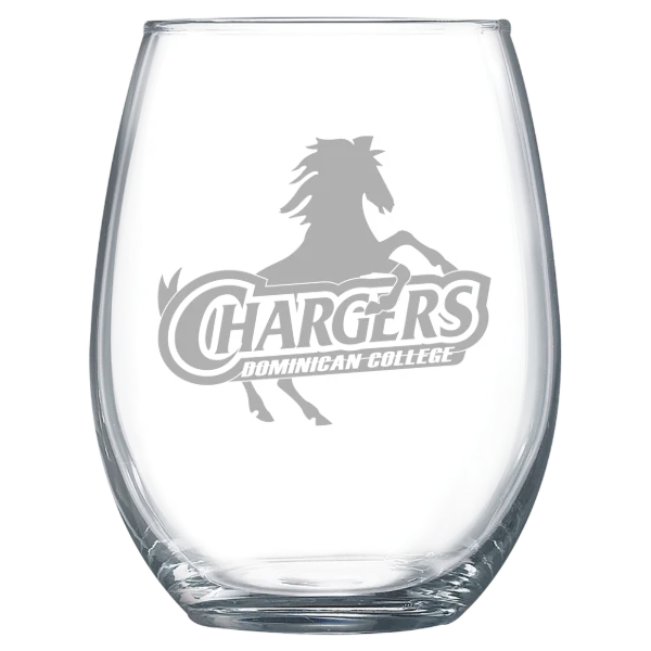 Dominican University New York Polar Camel 15 oz. Stemless Wine Glass