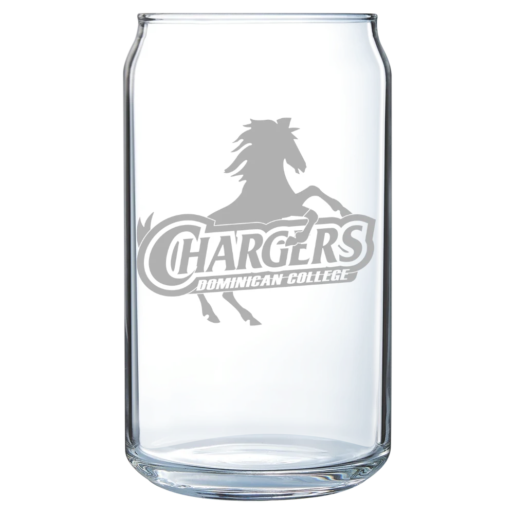 Dominican University New York Polar Camel 16 oz. Can Glass