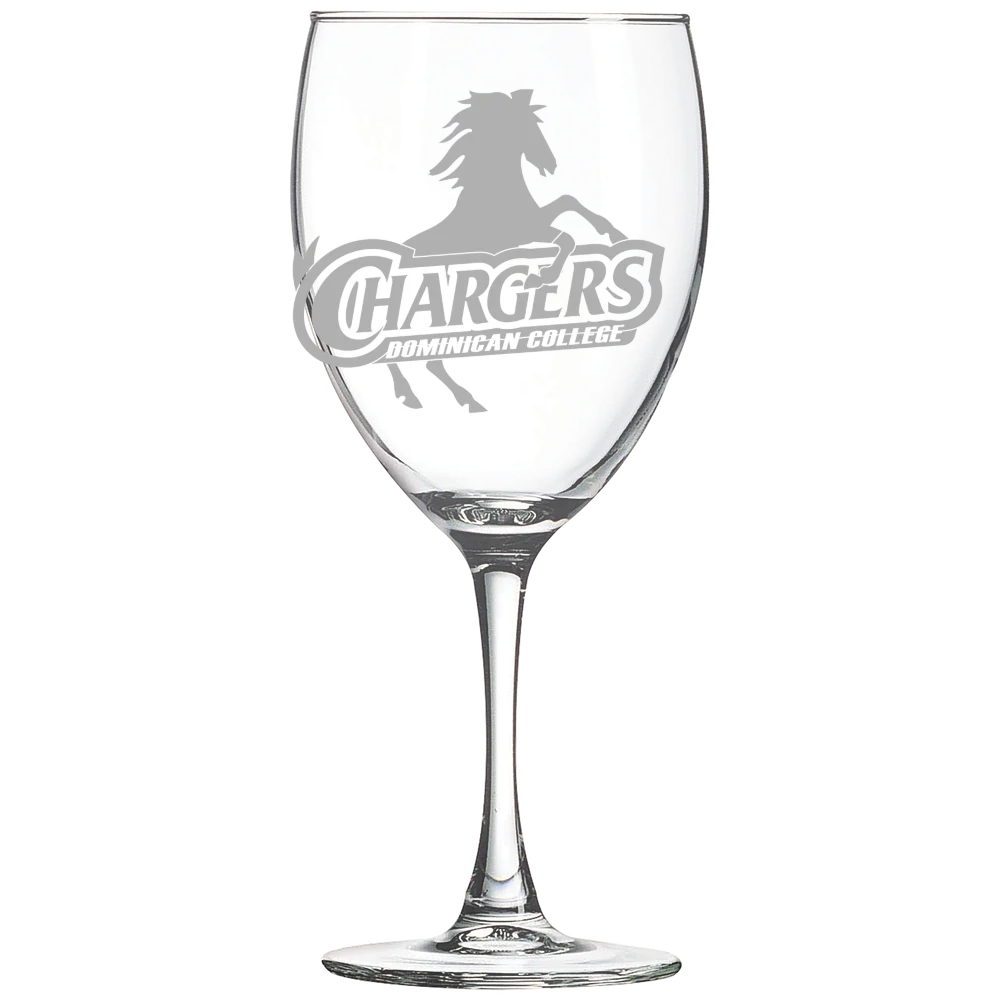 Dominican University New York Polar Camel 10 1/2 oz. Wine Glass