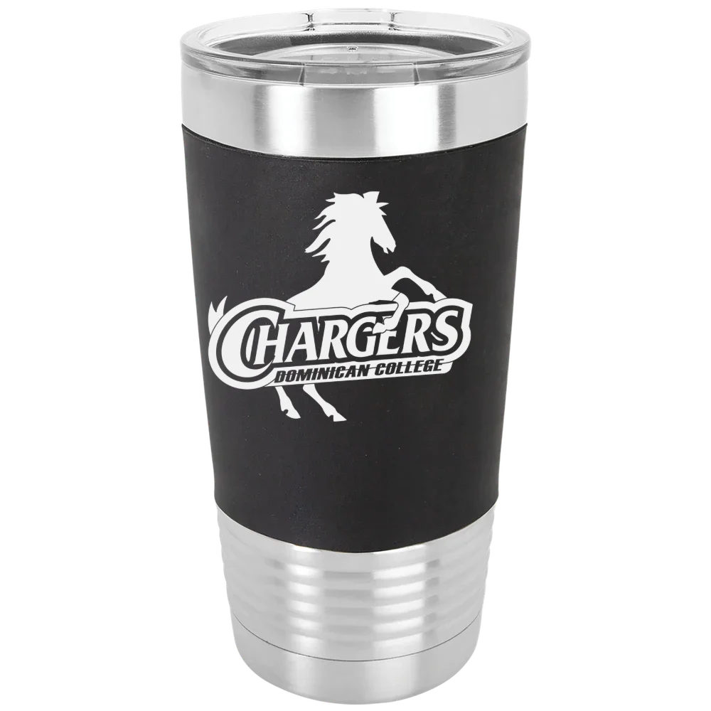 Dominican University New York Polar Camel 20 oz. Silicone Grip Tumbler with Standard Lid