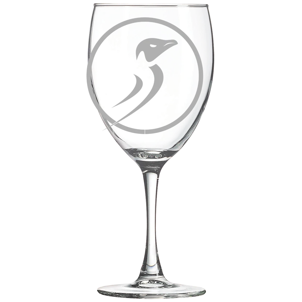 Dominican University of California Polar Camel 10 1/2 oz. Wine Glass