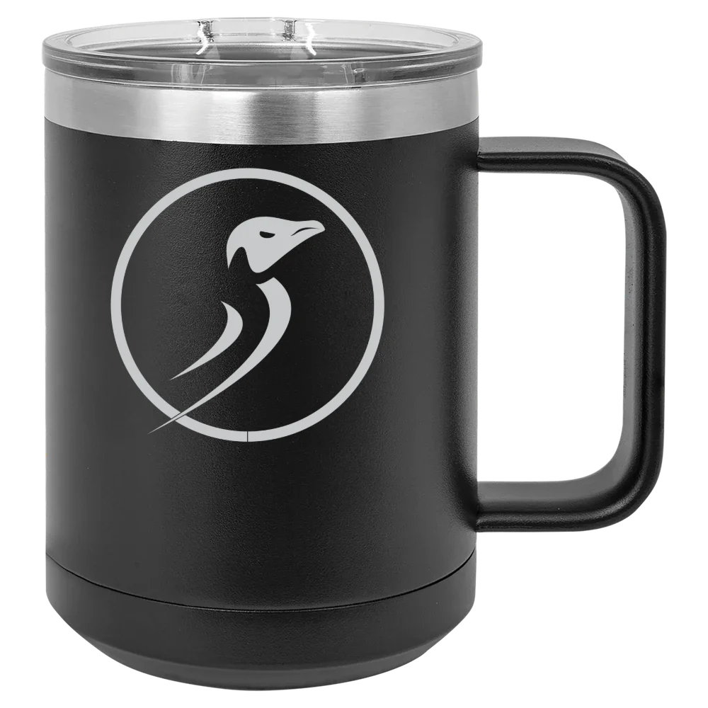 Dominican University of California Polar Camel 15 oz. Mug with Slider Lid