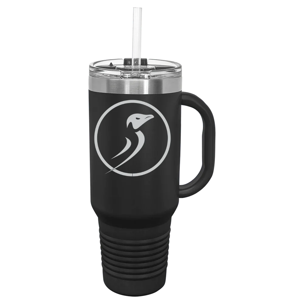 Dominican University of California Polar Camel 40 oz. Travel Mug with Snap Lid & Straw