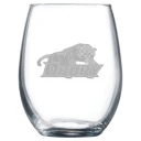 Drury University Polar Camel 9 oz. Stemless Wine Glass