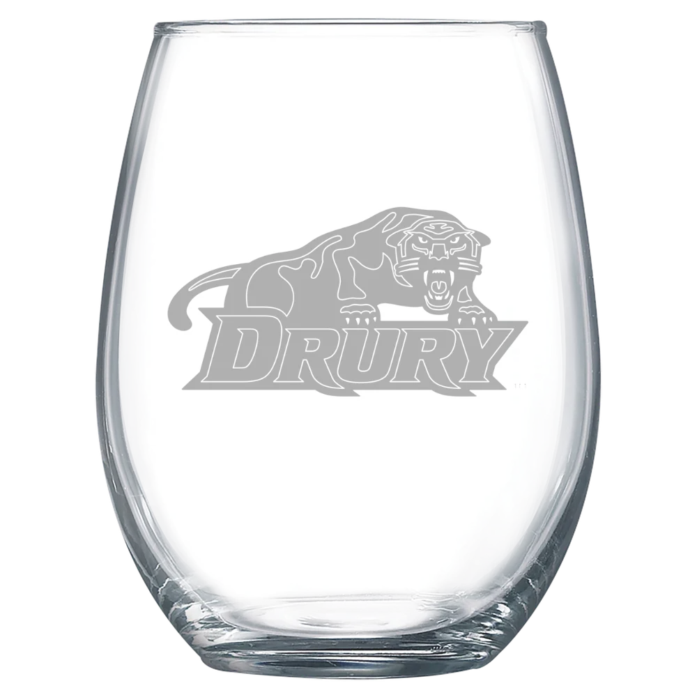 Drury University Polar Camel 15 oz. Stemless Wine Glass