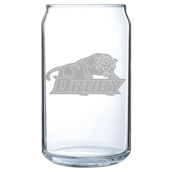 Drury University Polar Camel 16 oz. Can Glass